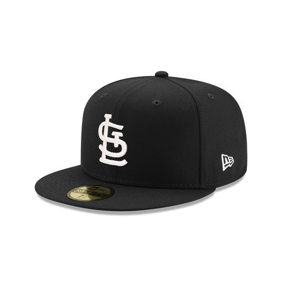 9fifty Other - St. Louis Cardinals Black on White 59Fifty Fitted 7.5 Cap